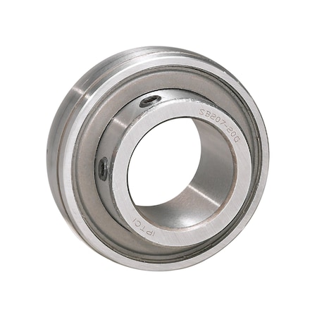 Iptci Insert Ball Bearing, Light Duty, Narrow Inner Ring, Set Screw Locking, 0.625 in Bore, 40 mm OD SB202-10G